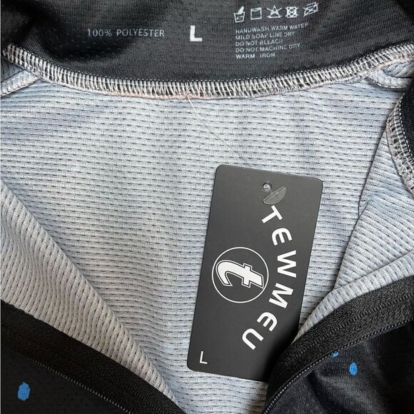 Tewmeu Cycling Jersey L Breathable Quick Dry Polyester Road Bike Shirt New - Picture 5 of 6